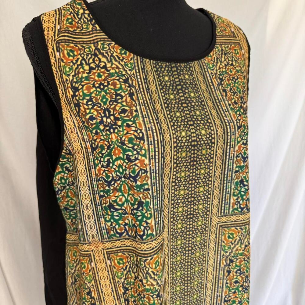 vida top geometric abstract print sleeveless top womens XL flowy artsy fairy - Picture 8 of 8